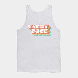 Vintage Fade Yacht Rock Party Boat Drinking graphic Tank Top